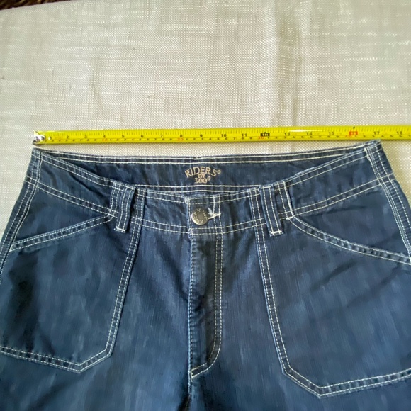 Riders By Lee Womens Denim Cargo Bermuda Vacation Casual Short- Sz- 14 - Picture 12 of 16